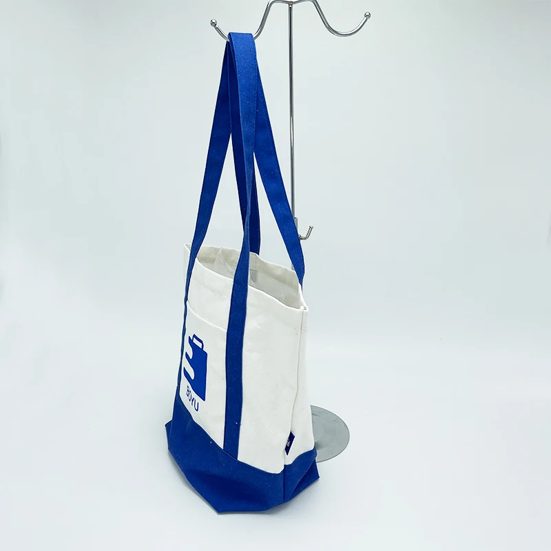 Custom Cotton Canvas Shopping Shoulder Tote Bags manufacture