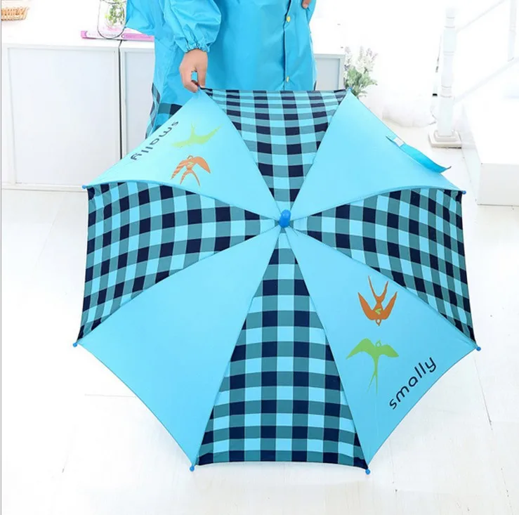 DD1452   Summer Printing Cartoon Animal Umbrella For Kids Long Hand Straight Advertising Umbrella Rainy Sun Umbrellas