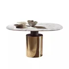 New Coffee Table Design 2021 New Modern Coffee Table Italian Design Gold Stainless Steel Marble Coffee Table