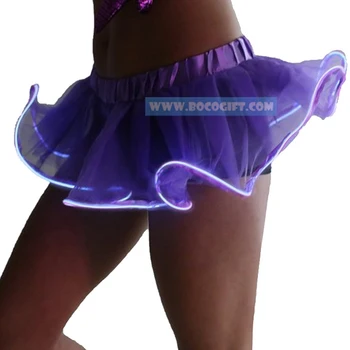 Belly dance Sexy flashing short skirts with led light