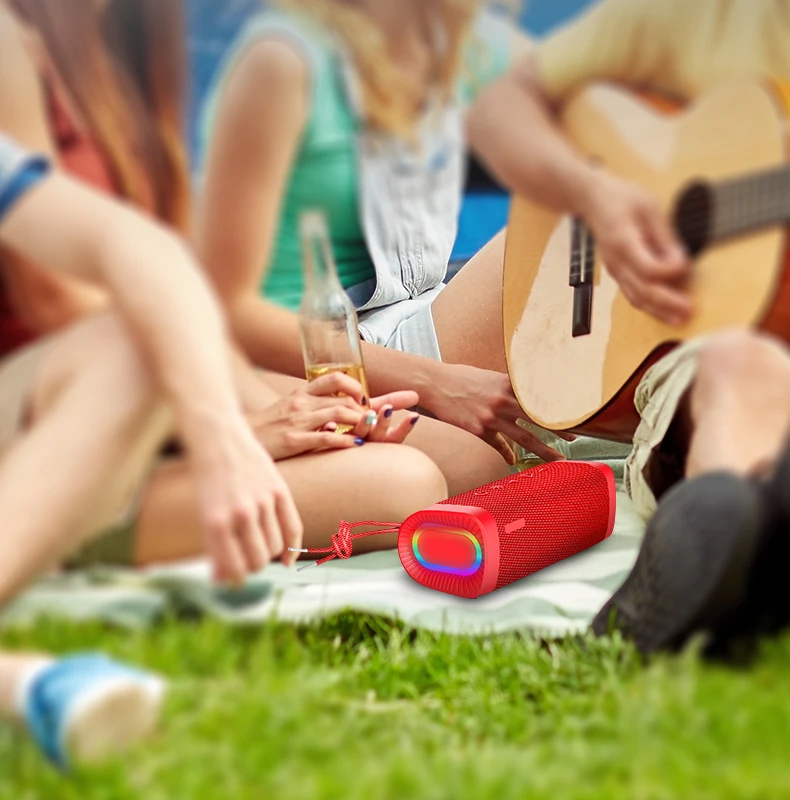 Factory customized Portable Wireless Bluetooth Speaker super bass sports outdoor RGB wireless speaker