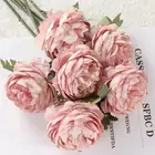 Wedding Wholesale Mini Artificial Bright Color Decorative Wedding Rose Silk Flowers For Sale