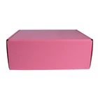 Gift Custom Printed Corrugated Carton Box Pink Cloth GIft Apparel Packaging Shipping Mailer Box