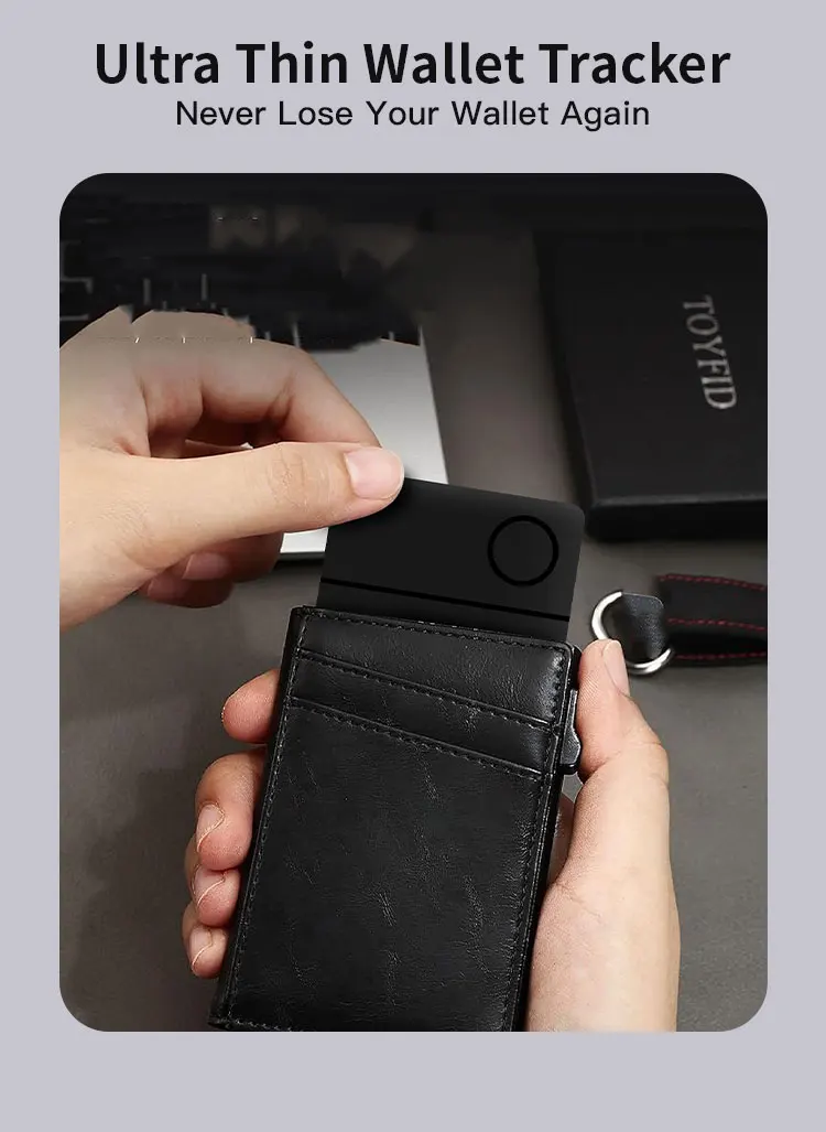 RSH Android Card Google Find My Device Ultra Thin Smart Wallet Tracker Card Finder for Wallet Passport manufacture