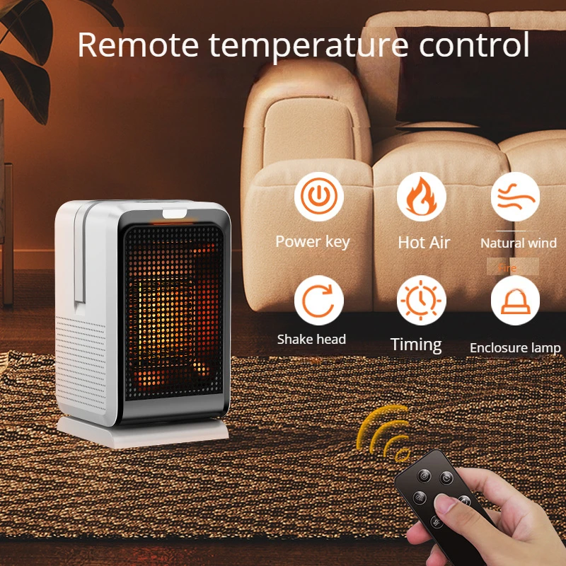Hot Sales House 1000w Ptc Electric Infrared Heater Fan China Factory Ceramic Warm Small Heater Fan For Indoor Home Space