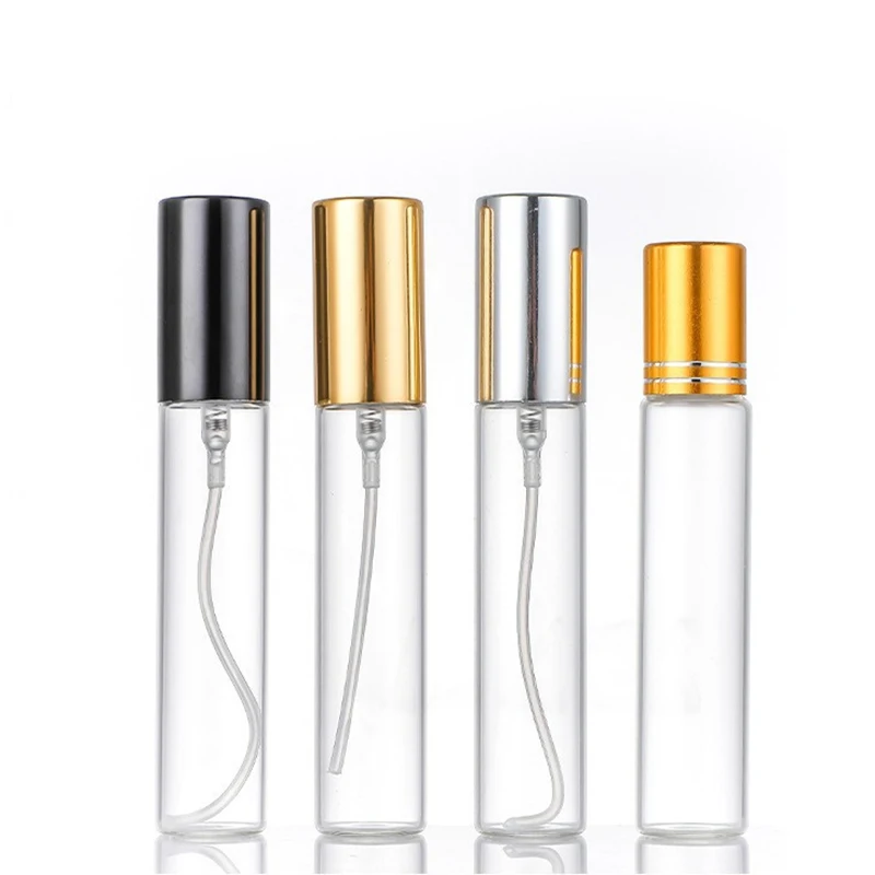 Fancy Luxury Wholesale Round 2ml 3ml 5ml 10ml Mini Empty Clear Spray Bottle Glass Perfume Sample Atomizer Tester Oil Packaging