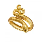 Snake Ring Snake CANNER Hot Sale Jewelry 18K Gold Plated S925 Sterling Silver Adjustable Snake Open Ring