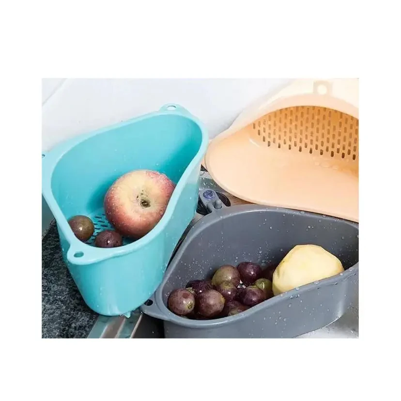 Factory Outlet Kitchen Sink Drain Basket Filter Basket for Fruit Vegetables Plastic Sponge Holder