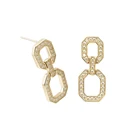 Gold Diamond Earrings Gold Stylish 9k Yellow Gold Stud With Round Cut Moissanite Diamond Charm Drop Fashion Earrings