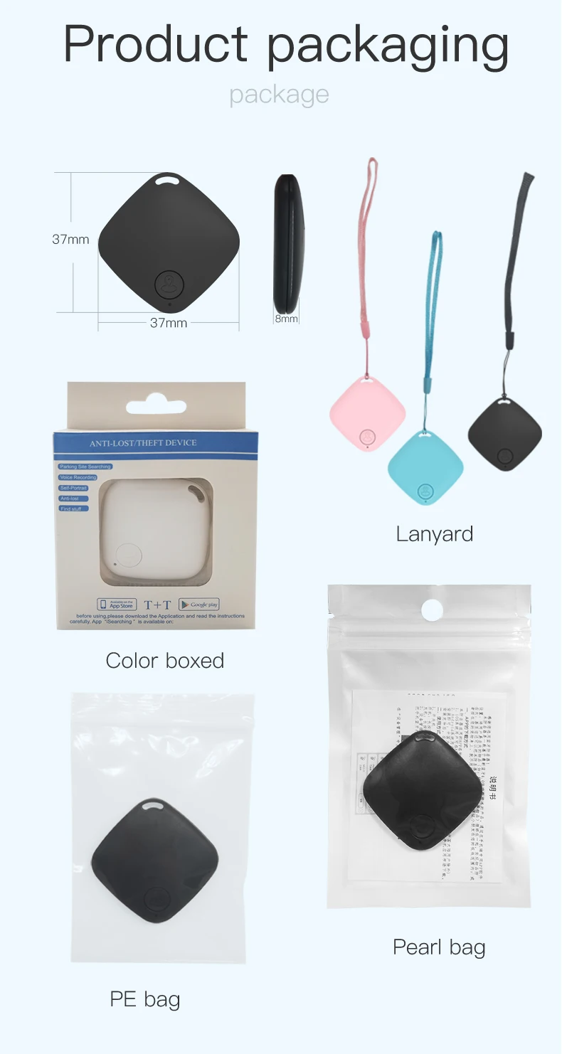 mobile phone gps anti-lost recording tracking smart bluetooth anti-lost device