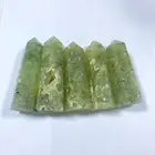 Natural Prehnite Wholesale Natural Prehnite Tower Polished Crystal Prehnite Point For Heng Shui