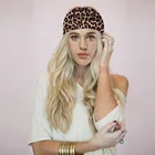 Wraps Fashion Boho Cross Leopard Headbands Wide Elastic Turban Hair Band Yoga Sports Head Wraps For Women And Girls