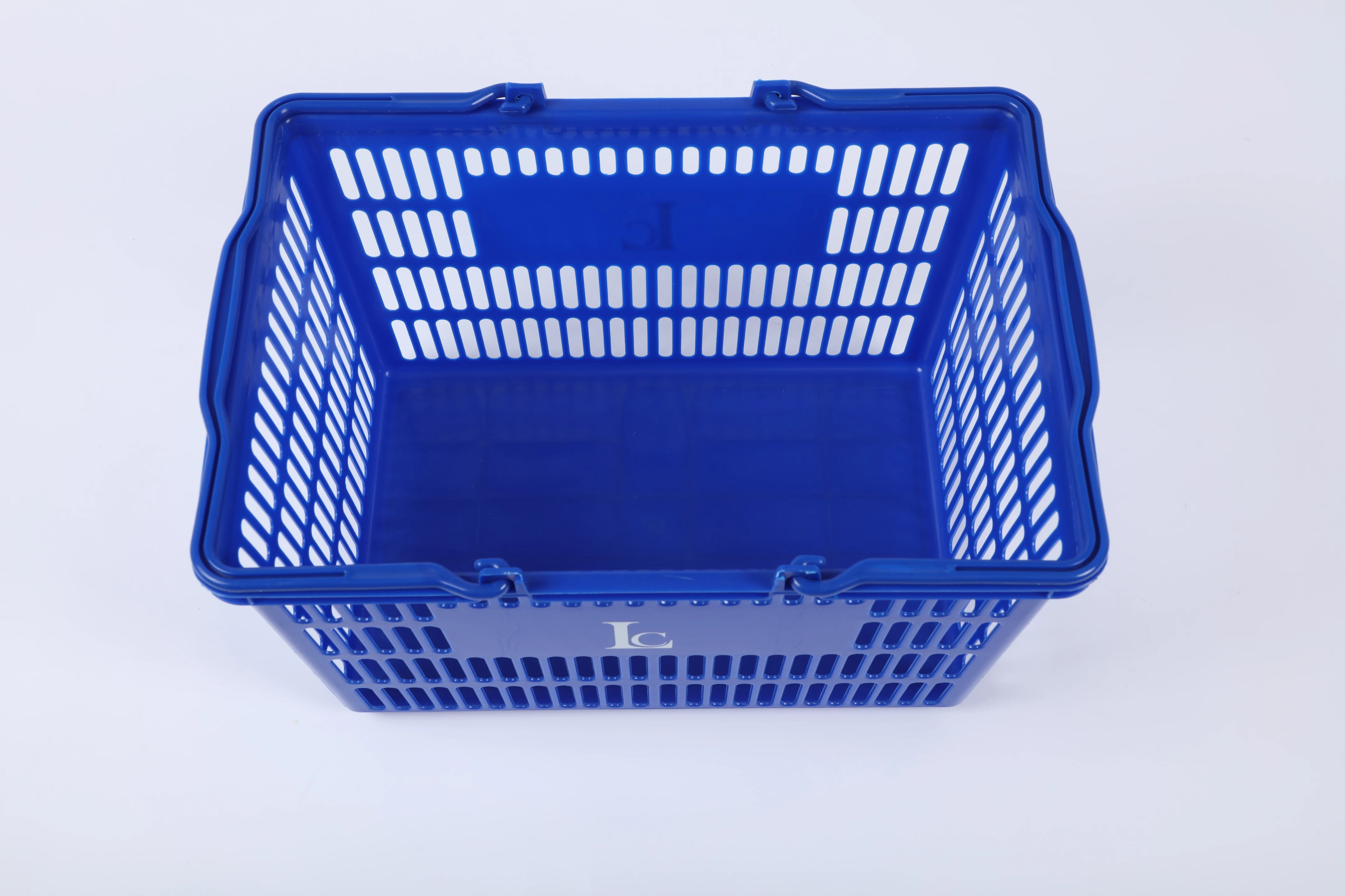 Wholesale Durable Large Capacity Plastic Food Storage Baskets With 2 Handles supplier