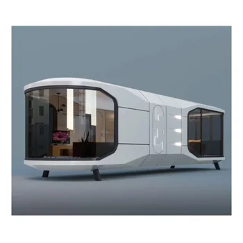 Expandable Container House Trailer Folding Container House Solar Powered 30ft Expandable Container House Space Capsule