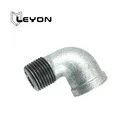 Reducer NPT DIN Thread Black Zinc Coated Malleable Iron Pipe Fitting Elbow Reducer Bush For Sanitary