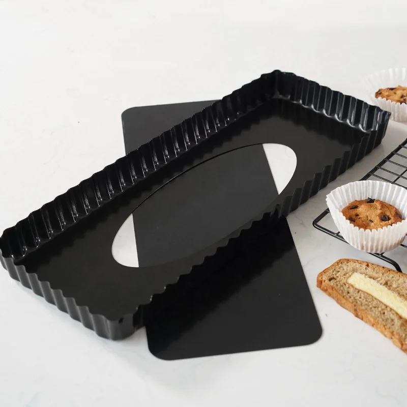 14 inch gold black bake cake mold non stick toast bread baking tray mold rectangle toast pan cake tools carbon baking tray