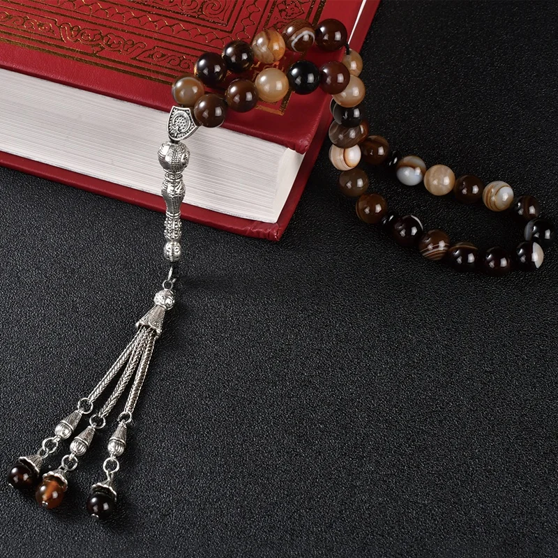 Ys342 New Arrival prayer beads crystal stainless steel rosaries  of tasbeeh fashion muslim  Rosary Necklace