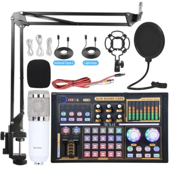 Boardcaste Mic Laptop Desktop Microphone Recording Studio Professional Audio Interface
