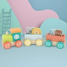 Toys Wooden Toy Children Wood Train Toys Set Railway Game Montessori Educational Wooden Train Track Toy Children Gifts