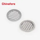 Aluminum Louver Die Casting Aluminum Round Air Outlet Louver With Steel Mesh Vent Louver