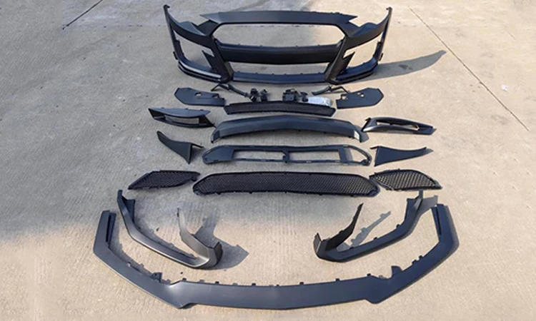 High Quality Vehicle GT500 Front Bumper Kit Auto Parts Car Bumpers Front for Ford Mustang 2018 2019 2020 supplier