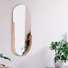 Oval Metal Frame Mirror Oval304# Brushed Metal Mirror Oval Contemporary Metal Frame Rose Gold Decorative Mirror