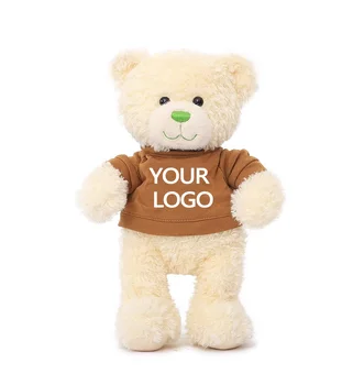 Customized style Teddy Bear with shirt Plush Toys personalized teddy bear soft plush toys stuffed animal bear dolls kids gift