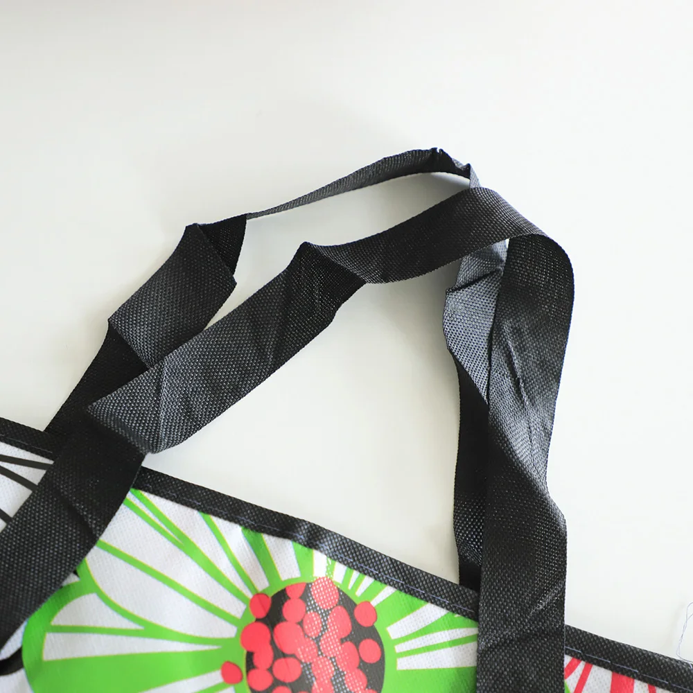 product large capacity laminated non woven storage bag customized logo full color printing foldable waterproof storage bag-17