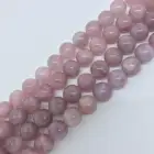 Gem Wholesale Natural Gem 6mm 8mm Madagascar Horse Powder Rose Quartz Stone Beads DIY Loose Beads