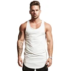 Singlet Wholesale Custom Cotton Stringer Gym Vest Fitness Singlet Workout Muscle Bodybuilding Mens Tank Top