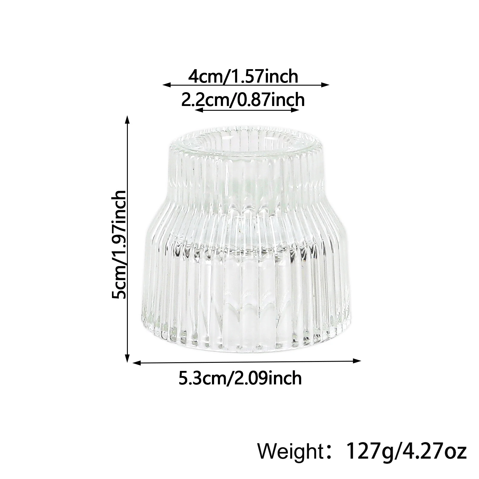 product multi function suitable for both sides crystal glass candle holder candlestick holders wedding home decoration candle holders-9