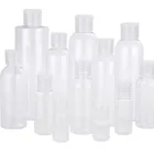 Plastic Caps Plastic Empty 50ml 60ml 100ml 150ml 500ml Clear PET Cosmetic Packaging Plastic Bottle With Flip Caps