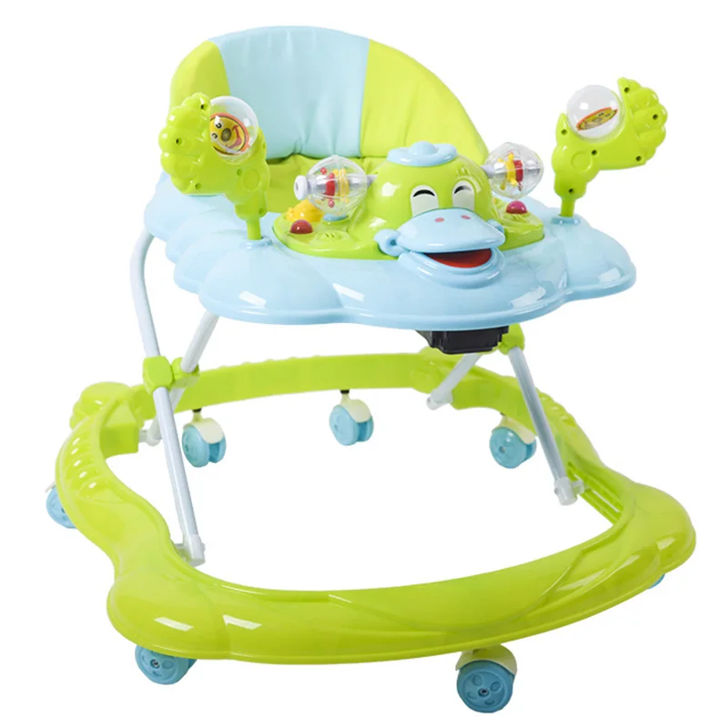 Guangzhou Rubber Wheel Music Newborn 2 In 1 Safety Baby Rolling Swing Chair Walker Happy For Baby Girls