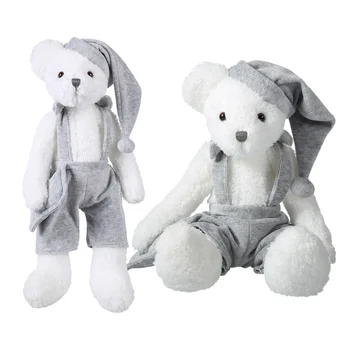 Personalized Baby Shower Teddy Bear Gifts Custom Story Sleeping Soft Stuffed Toy Plush Bear With Pajamas