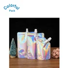 Packaging Bag/ Spout Customized Reusable Juice Drink Food Packaging Bag/ Liquid Stand Up Spout Pouch