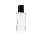 Women use 50ml straight side round glass perfume bottle