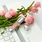 Flash Drive Pen 64gb Crystal USB 3.0 Sticks Custom Logo Glass Flash Drive 2.0/3.0 Pen Drive 32GB 64GB
