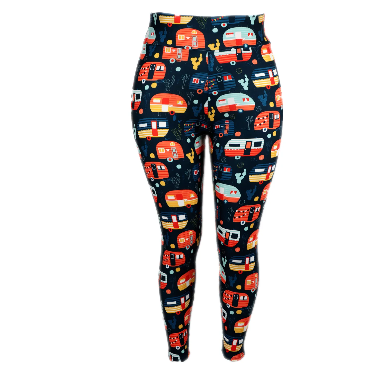 Yoga Girls Travels Cars Prints Leggings 