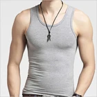 Tank Tops Wholesale Men Cotton Quick Dry Fitness Slimming Undershirt Training Gym Elastic Tank Tops Body Shaper Vest