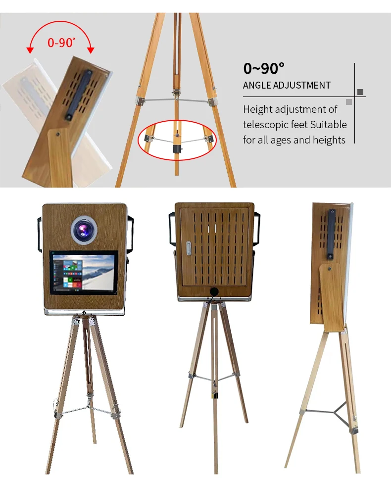 Touch Screen Wooden vogue Photo Booth and Camera Retro Photo Booth Shell Selfie Photo Booth Machine H5d63ff2cde4347e8825266d35747f842H