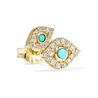 925 Silver Jewelry Gemnel 925 Silver Accessories Turquoise Eye Earrings Jewelry Manufacturer