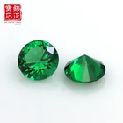Cubic Zirconia Loose YIN ZHENG Wholesale Machine Cut Green CZ Synthetic Cubic Zirconia Loose Gemstone