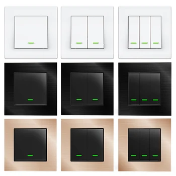 EU/UK Single Wire WiFi Switch Smart Home Wall Witches no neutral alexa smart light switch For Tuya App And Smart Home