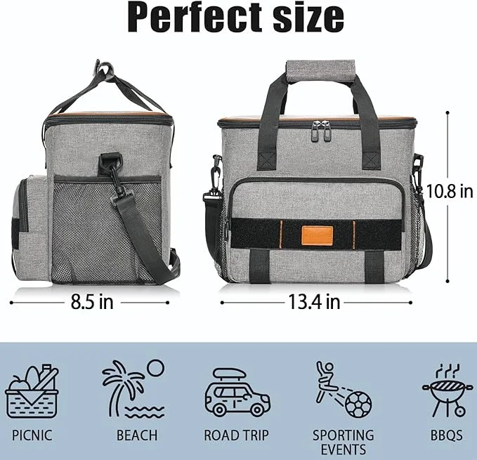 Custom logo lunch box adjustable webbing insulation lunch cooler bags outdoor cooler bag for milk with drink for men women Custom logo lunch box adjustable webbing insulation lunch cooler bags outdoor cooler bag for milk with drink for men women