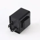 Black Orange Turn Signal Flasher Relay DC12V 2 Pin Motorcycle Can FM Adjustable LED Auto Flasher Relay