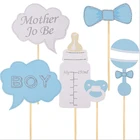 Party Favor New Born Blue Pink Baby Shower Party Photo Booth Props Set Birthday Prop For Favor
