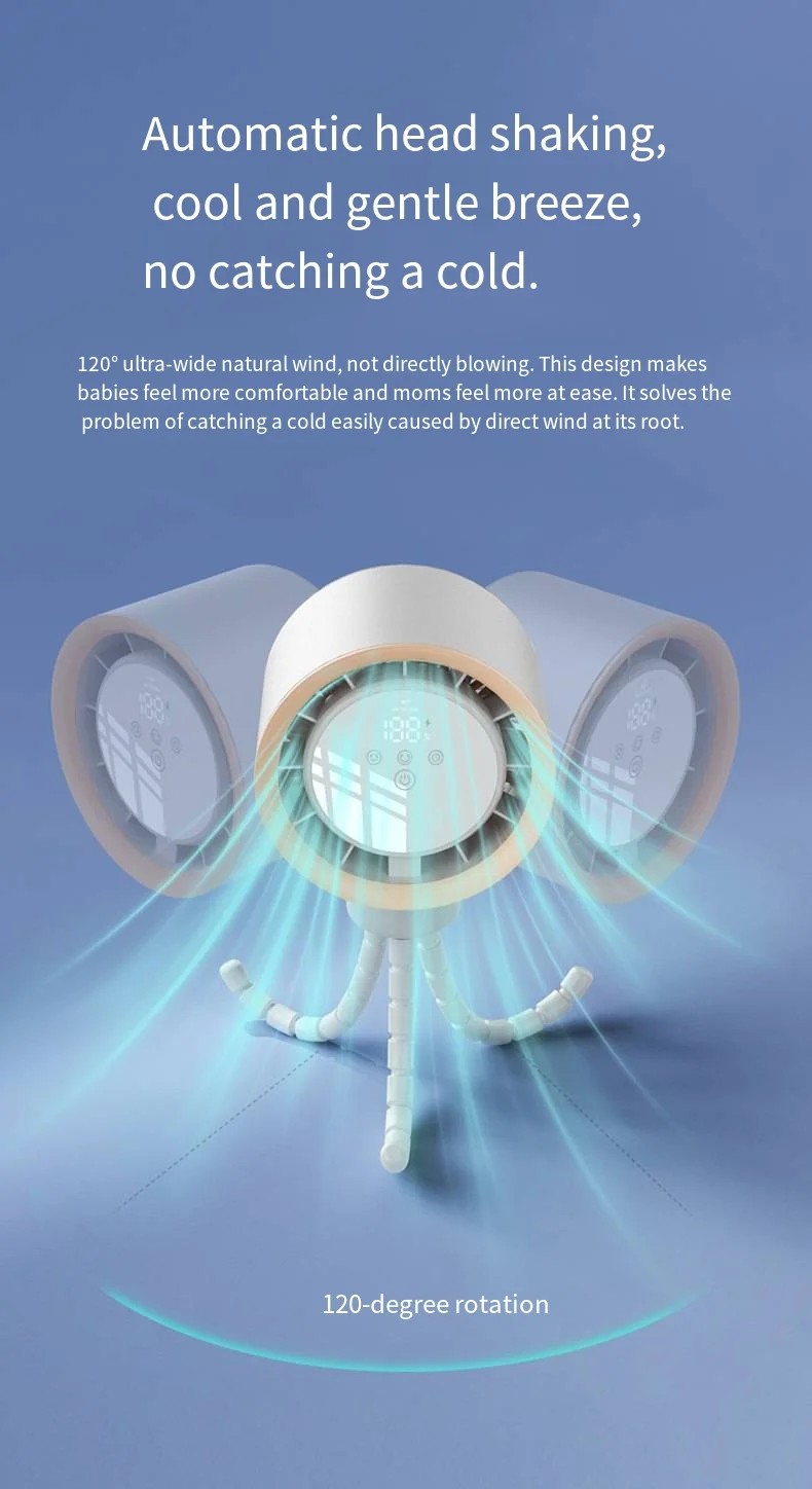 Mini Portable Fan, USB, Plastic - detail 8