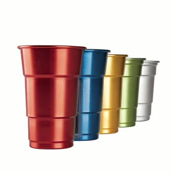 Recyclable Aluminum Drink Cup Christmas Gifts Metal Tumbler for Beer & Coffee for Sports Fans & Office Workers