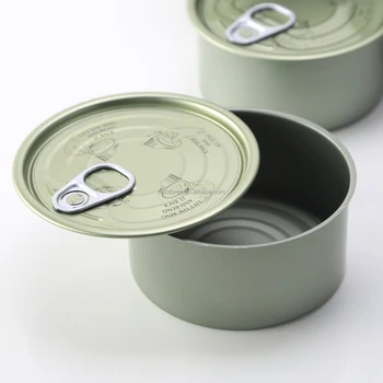 Wholesale Easy Open Tin Can Custom 85g 95g 160g 185g Empty Cans For Tuna Fish Canned Meat Sardines Wet Pet Food