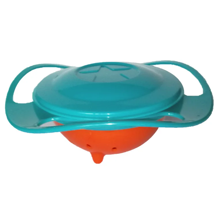 OEM & ODM Magic Spill-Proof Non-spill Gyro Baby Feeding Bowl Customized Gyros Rotating Feeding Bowls for Baby